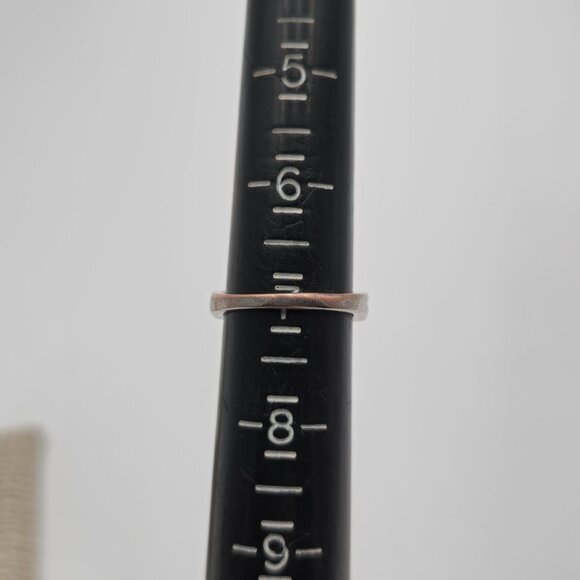 Size 7 Silver And Copper Tone Cubic Zirconia Gems Ring A2879 - Picture 6 of 8